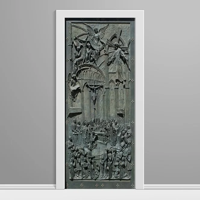 Almudena Cathedral Metal Relief Door Wrap